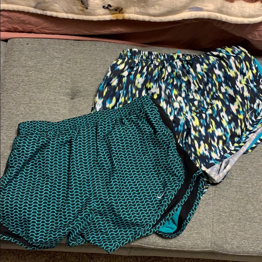 Two pairs of Nike women’s shorts size medium